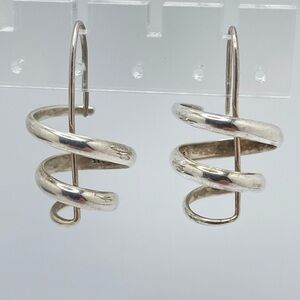 Sterling Spiral Earrings